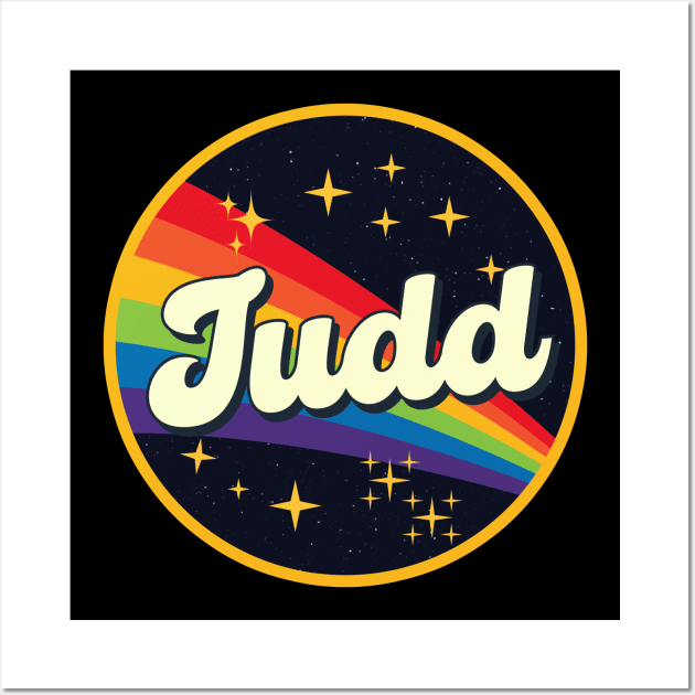 Judd // Rainbow In Space Vintage Style Wall Art by LMW Art